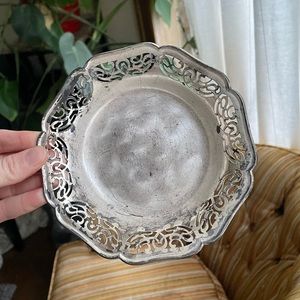 Vintage antique silver bowl